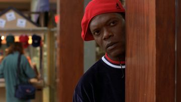 The bonnet Kangol red Ordell Robbie (Samuel L. Jackson) in Jackie Brown