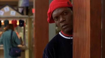 The bonnet Kangol red Ordell Robbie (Samuel L. Jackson) in Jackie Brown