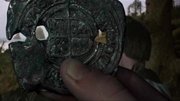 The coin (doubloon Spanish) "One Eyed Willie" from The Goonies
