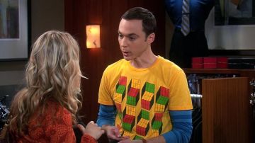 Le t-Shirt jaune Illusion de Sheldon Cooper dans The Big Bang Theory