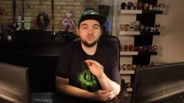 La figura funko pop de la princesa Leia en el video de youtube The Green Line - 50/50 (reseña)