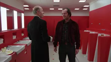 Original Burgundy corduroy jacket worn by Jack Torrance (Jack Nicholson) as seen in The Shining