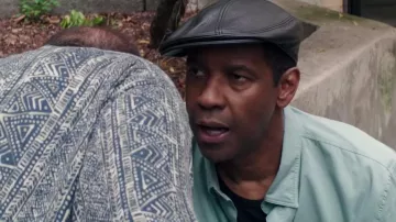 Leather cap worn by Robert McCall (Denzel Washington) as seen in The Equalizer 2