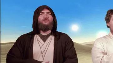 Disfraz Jedi visto en Las Nuevas Aventuras de Aladdin - 50/50 (reseña) por Linksthesun