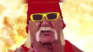 Les lunettes de soleil jaunes portées par Hulk Hogan dans la vidéo YouTube 20 bonnes raisons d'aimer le catch de Linksthesun