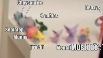 figurine jirachi seen in No, but have you seen what you listen to 09 - gag reel of Linksthesun