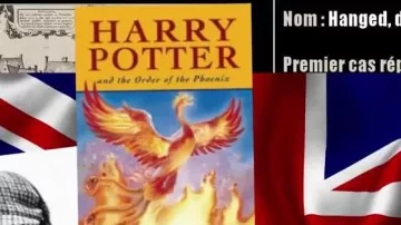 livre Harry Potter and the Order of the Phoenix vu dans Point Culture : la Torture (vidéo humanitaire) de Linksthesun