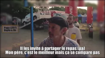 Chanson Papa de Biglo y Oli visto en Chansons françaises: le moment où ça a merdé (reseña) (Linksthesun)