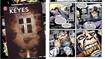 Livre Des fleurs pour Algernon vu dans Point Culture : les ennemis de Spider-man (Linksthesun)