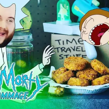 The portal gun from Rick (Rick & Morty) on the account Instagram of Thibaud Villanova / Gastronogeek