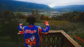 The jacket Kellogg's in the clip Columbine Feat. Charles Viscount - Dom Perignon