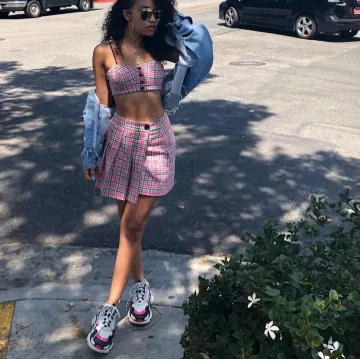 Les sneakers Balenciaga Baskets Triple S de Leigh-Anne Pinnock sur son compte Instagram