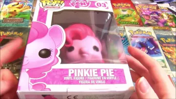 The figurine funko pop My Little Pony Pinkie Pie in the youtube video My Collection of POP My Little Pony ! of MissJirachi