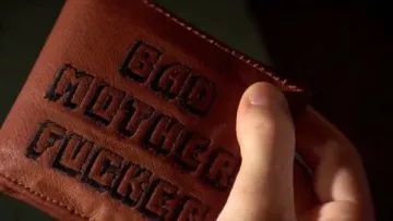 United Entertainment Original Bad Mother Fucker Wallet Portefeuille Brown