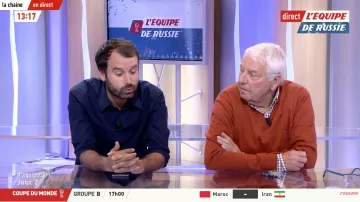 The sweater Tommy Hilfiger, worn by Charles Biétry in The Team of Russia of June 15, 2018