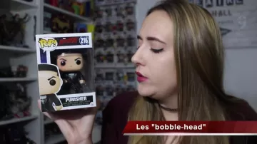 La figura del castigador funko pop en el video de youtube ¡Comienza tu colección funko Pop! por Fancy Fanny