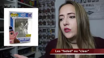 La figurine funko pop de Bing Bong  transparente dans la vidéo youtube Commencer sa collection de Funko Pop! de Fancy Fanny