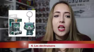 Le Funko Porte-Clés Cheshire Cat dans la vidéo youtube Commencer sa collection de Funko Pop! de Fancy Fanny