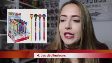 Les stylos funko pop marvel dans la vidéo youtube Commencer sa collection de Funko Pop! de Fancy Fanny