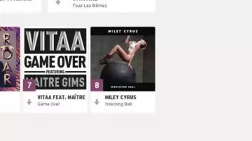 Song Wrecking Ball (Miley Cyrus) view in Formidable - Stromae (critique) (Linksthesun)