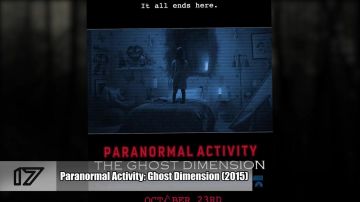 Paranormal Movie Activity 5: Ghost Dimension visto en Las 20 peores películas de terror (Linksthesun)