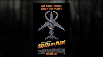 Película Serpientes en el avión vista en Las 20 peores películas de terror (Linksthesun)