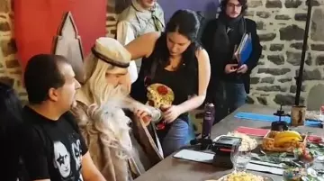 Tank top Rock Rockabilly Jawbreaker "Day of The Dead Skull' seen in Vlog - On the set of the Player of the Attic ! of Linksthesun
