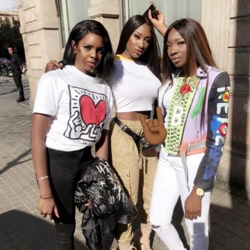 Le t-shirt Petit Bateau x Keith Haring de l'amie à Aya Nakamura sur son post instagram