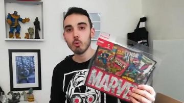 Le Tapis de souris Marvel vu dans la vidéo "Le plus gros unboxing Marvel (et pas que) de ma vie" de La Chaîne du Geek