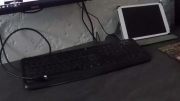 The keyboard Microsoft Wired Keybord 600 of Matteo in the YouTube video showcasing my SETUP of OFFICE ! chain of Geek