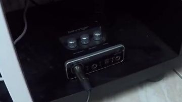 The sound card Behringer Matteo in the YouTube video showcasing my SETUP of OFFICE ! chain of Geek