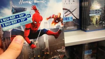 The DVD/BLU-RAY of Spider-Man : Homecoming in the YouTube video Has the research of Blu-Ray MARVEL ! #VLOG of The chain of the Geek