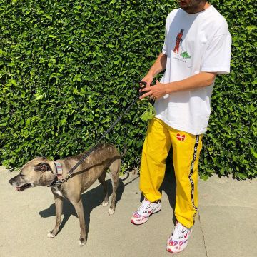 The pair of sneakers Nike x Supreme Zoom Streak Spectrum Plus White on the account Instagram of Sean Wotherspoon