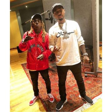 Sneakers Balenciaga speed trainer, Lil Tunechi on his account Instagram