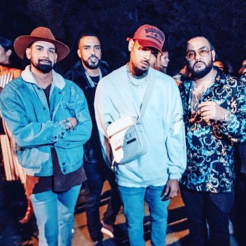 The cap Dsquared2 worn by Chris Brown on his account Instagram