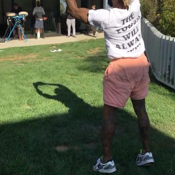 Sneakers Nike Air Span II Volt on the account Instagram Odell Beckham Jr.