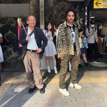 La paire de Adidas Yeezy 500 "Blush" de Luka Sabbat sur son compte Instagram
