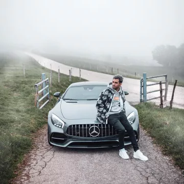 The pair of Nike Air Lunar Force 1 Low Acronym All White worn by Anil B on his account Instagram