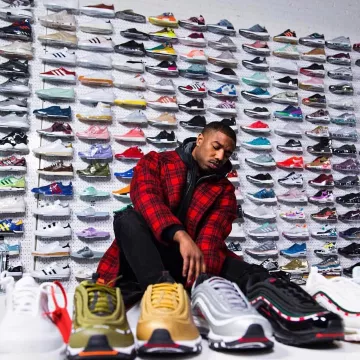 The Nike Air Max 97 OG "off white" of Michael B jordan on instagram of Nicekicks