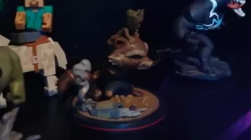 Model of Rocket and Groot