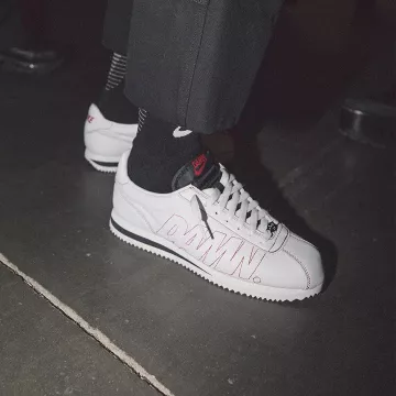 the pair of cortez DAMN worn by kendrick lamar on his post instagram