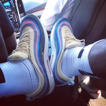 The Nike x Sean Wotherspoon Air Max 97 LeBron James on his account Instagram