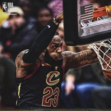 The jersey of Lebron James on instagram of the Cleveland Cavaliers