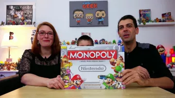 The monopoly game nintendo in the youtube video, monopoly nintendo board Game collector Family Geek