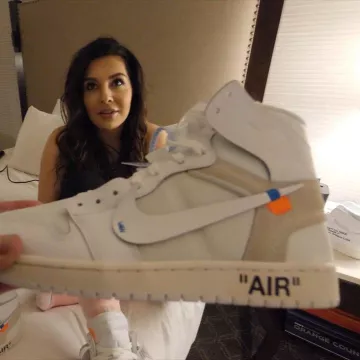 The Air Jordan x Off White Nike AJ I 1 The Ten Part II White door Qias Omar on his post Instagram