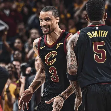 Le maillot nia de george hill sur l'instagram des Cleveland Cavaliers