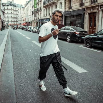 Sneakers Nike Blazer mid x Off white views on the account Instagram of Anil Brancaleoni