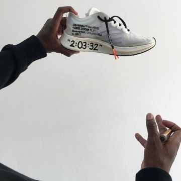 The Nike zoom foam white Virgil Abloh on his account Instagram