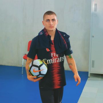 Le maillot du PSG de Marco Verratti sur son compte Instagram