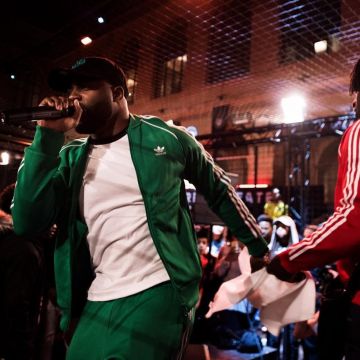 la chaqueta verde de adidas usada por gradur en su cuenta de Instagram